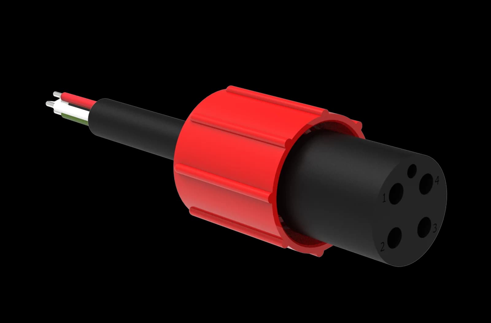Circular Cordset - Single End - 4 Pin Female - IL4F