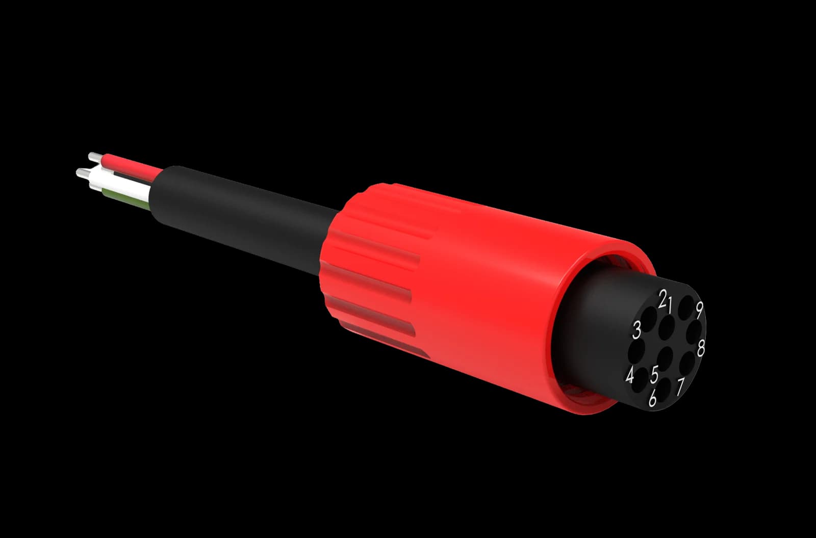 Micro Circular Cordset - Single End - 9 Pin Female - MCIL9F