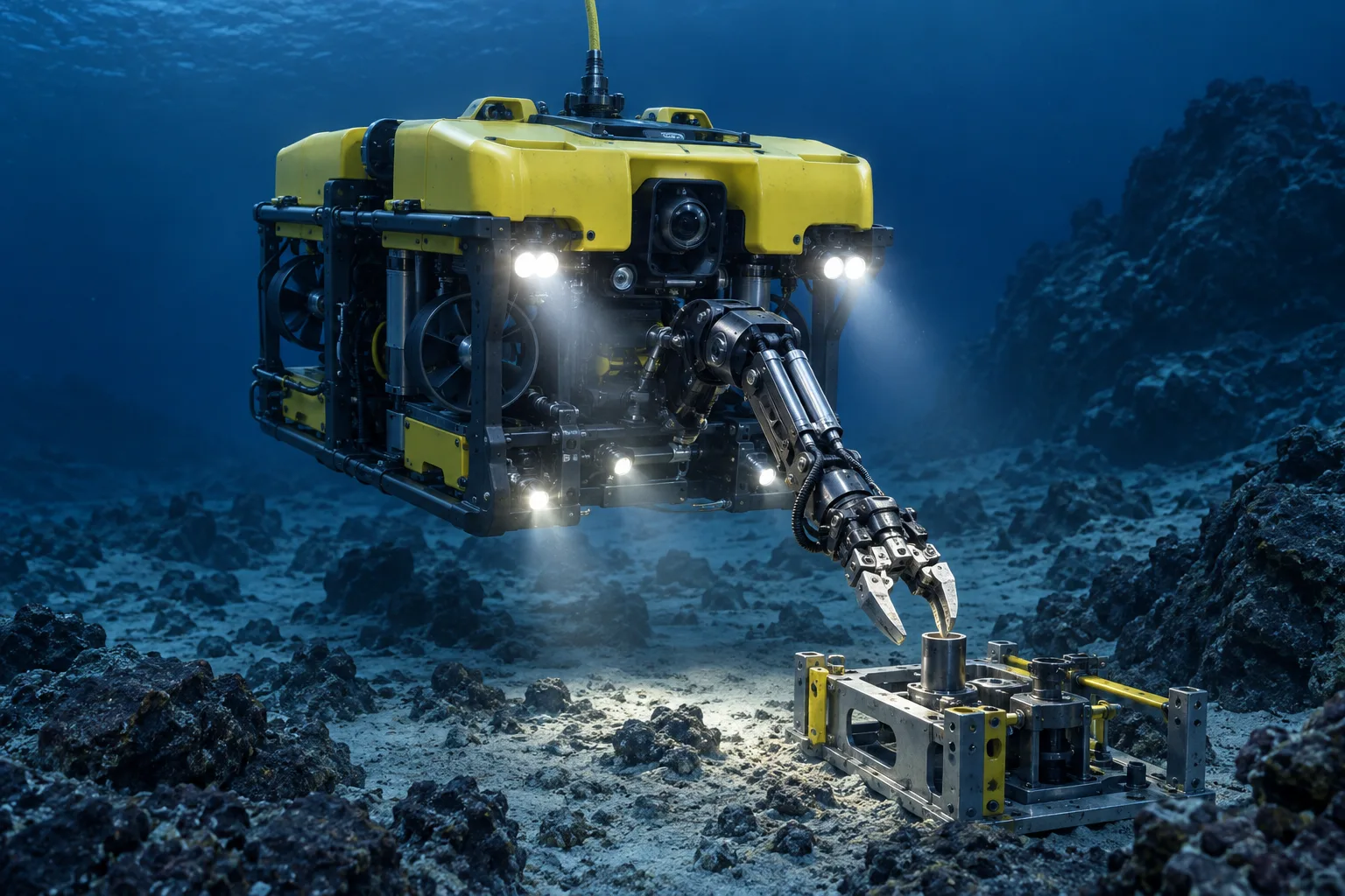 Illustrative rovs, auvs & underwater tooling setting. Final sensing arrangements depend on the equipment design.