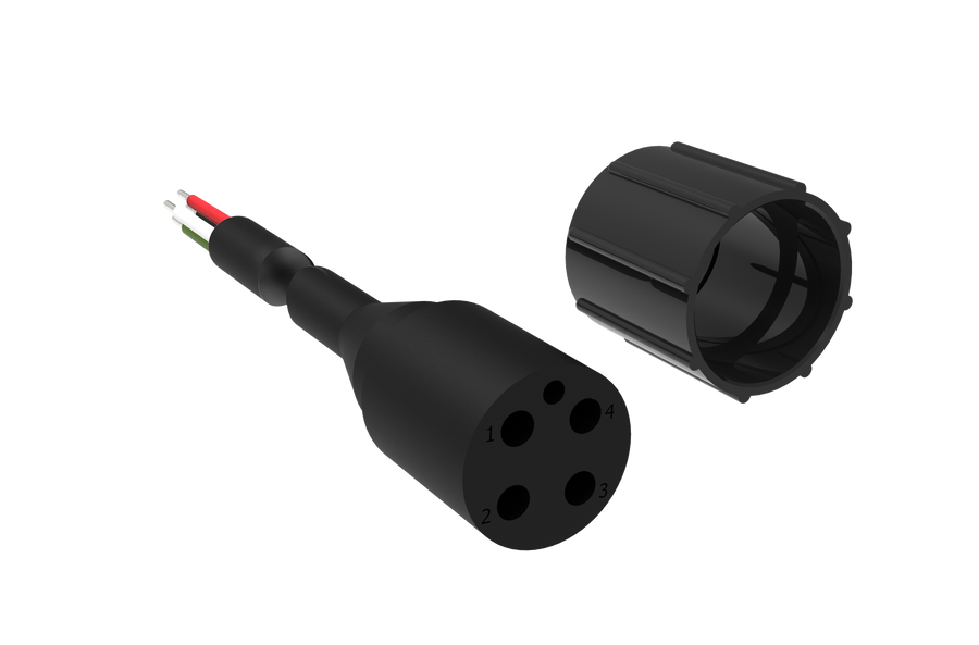A‐4ED20 High Pressure SubSea Quick Disconnect Cordset - GO™ Switch (TopWorx™) - 4 Pin Female 20ft