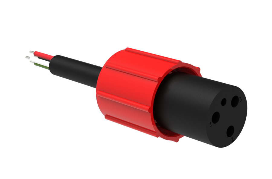 Circular Cordset - Single End - 3 Pin Female - IL3F