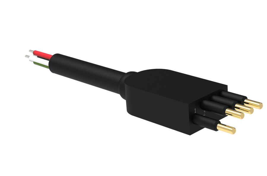 Low Profile Cordset - Single End - 4 Pin Male