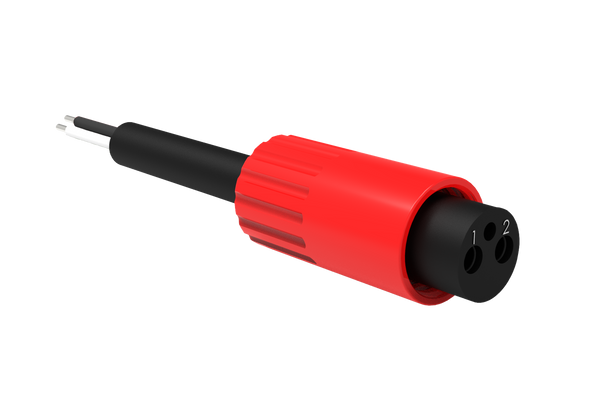 Micro Circular Cordset - Single End - 2 Pin Female - MCIL2F