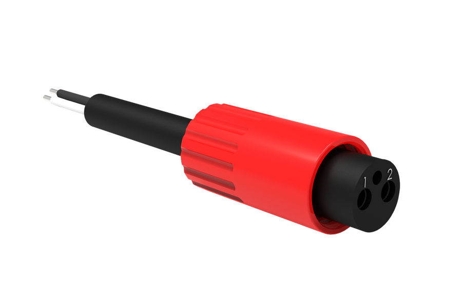 Micro Circular Cordset - Single End - 2 Pin Female - MCIL2F