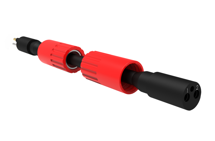 Micro Circular Cordset - Double End - 2 Pin Male to Female Extension Cable - MCIL2M-MCIL2F