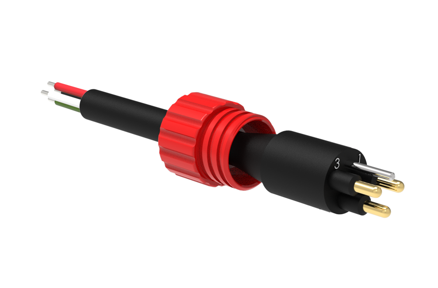 Micro Circular Cordset - Single End - 3 Pin Male - MCIL3M