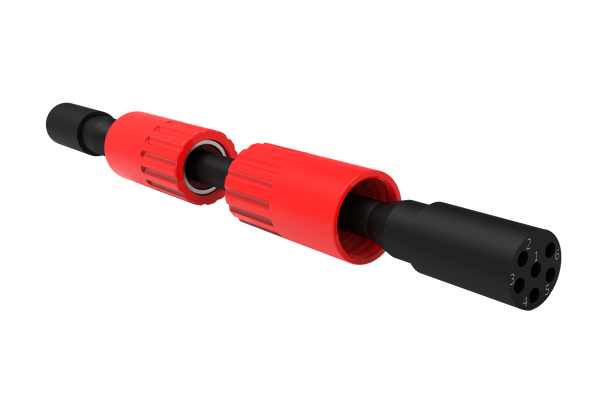 Micro Circular Cordset - Double End - 6 Pin Female to Female- MCIL6F-MCIL6F