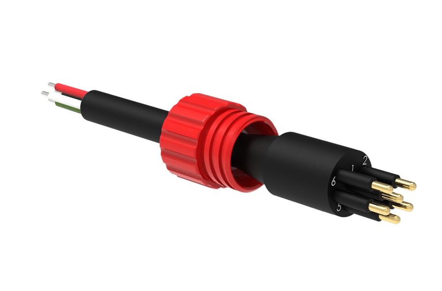 Micro Circular Cordset - Single End - 6 Pin Male - MCIL6M