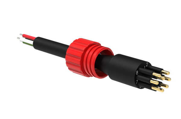 Micro Circular Cordset - Single End - 8 Pin Male - MCIL8M