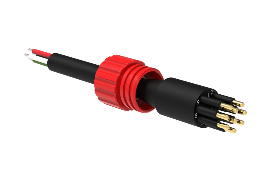 Micro Circular Cordset - Single End - 9 Pin Male - MCIL9M