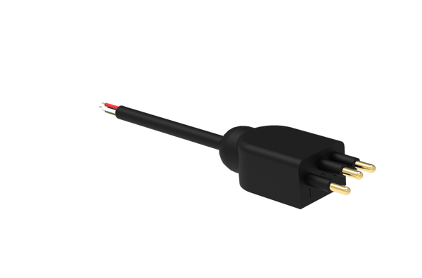 Micro Low Profile Cordset - Single End - 3 Pin Male