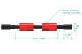 Micro Circular Cordset - Double End - 2 Pin Female to Female - MCIL2F-MCIL2F 2